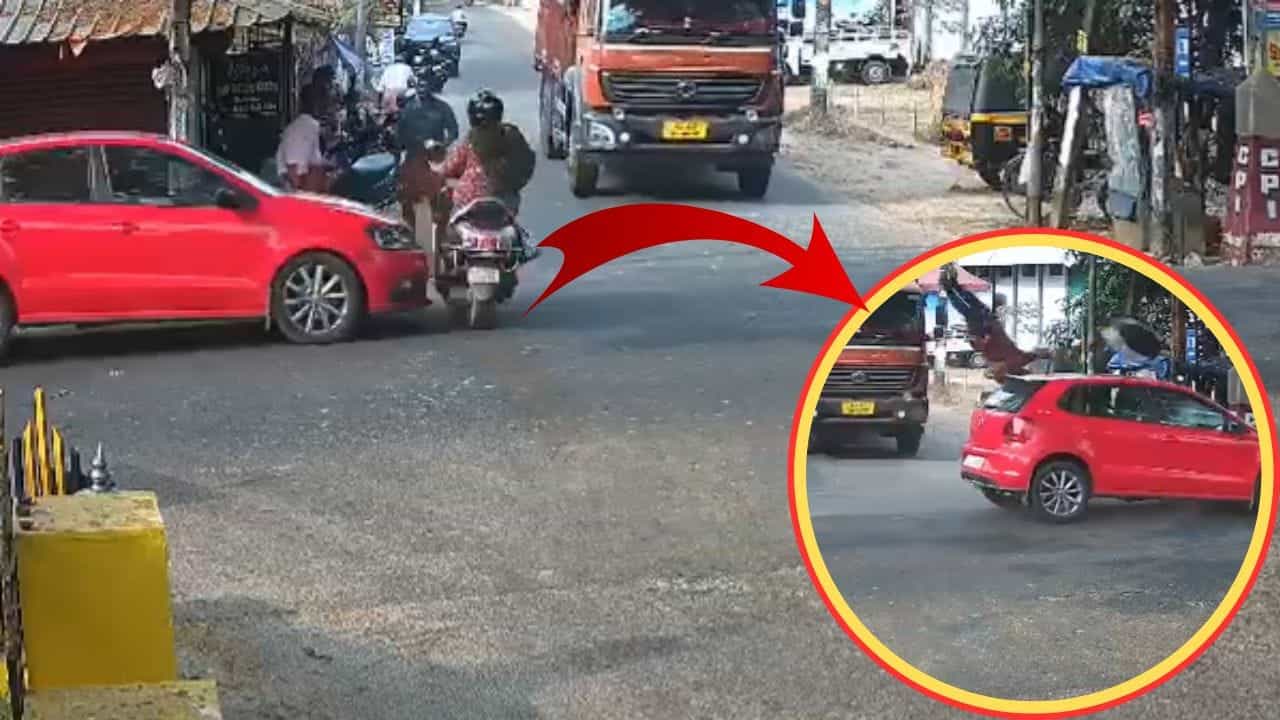 Viral Video: ਸੜਕ ਪਾਰ ਕਰਦੇ ਸਮੇਂ ਹੋਇਆ ਭਿਆਨਕ ਹਾਦਸਾ, ਕਾਰ ਨਾਲ ਟਕਰਾਉਂਦੇ ਹੀ ਹਵਾ ਵਿੱਚ ਉੱਡੀ ਮਹਿਲਾ