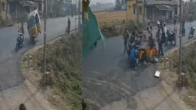 ਮੋੜ 'ਤੇ ਅਚਾਨਕ ਪਲਟਿਆ ਆਟੋ, ਖ਼ਤਰਨਾਕ ਹਾਦਸੇ ਦਾ ਵੀਡੀਓ ਹੋਇਆ ਵਾਇਰਲ