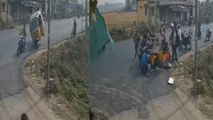 ਮੋੜ 'ਤੇ ਅਚਾਨਕ ਪਲਟਿਆ ਆਟੋ, ਖ਼ਤਰਨਾਕ ਹਾਦਸੇ ਦਾ ਵੀਡੀਓ ਹੋਇਆ ਵਾਇਰਲ