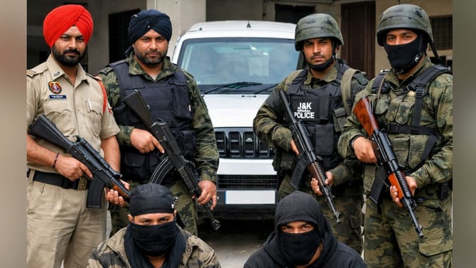 ਮਲੇਰਕੋਟਲਾ ਤੋਂ 2 ਅੱਤਵਾਦੀ ਗ੍ਰਿਫ਼ਤਾਰ, ਪੰਜਾਬ ਤੇ JK ਪੁਲਿਸ ਦਾ ਸਾਂਝਾ ਆਪ੍ਰੇਸ਼ਨ