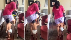 ਮਾਂ ਦਾ ਦਰਦ ਦੇਖ ਮਾਸੂਮ ਨੇ ਦਿੱਤਾ ਮੋਢਾ, ਭਾਵੁਕ ਵੀਡੀਓ ਨੇ ਜਿੱਤਿਆ ਲੱਖਾਂ ਦਾ ਦਿਲ