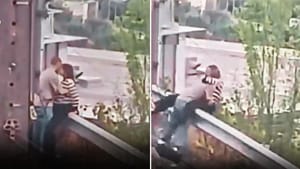 Video: ਸੜਕ ਕਿਨਾਰੇ ਰੋਮਾਂਸ ਕਰਨਾ ਪਿਆ ਭਾਰੀ, Kiss ਦੇ ਚੱਕਰ 'ਚ ਵਿਗੜਿਆ ਬੈਲੇਂਸ