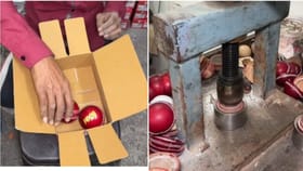 Viral Video : Viral Video : ਫੈਕਟਰੀ ‘ਚ ਕਿਵੇਂ ਬਣਾਈ ਜਾਂਦੀ ਹੈ ਕ੍ਰਿਕਟ ਦੀ ਗੇਂਦ, ਵਾਇਰਲ ਹੋਇਆ ਤਰੀਕਾ...