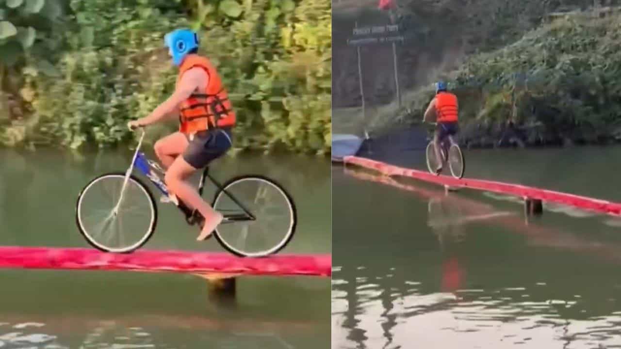 Viral Video: ਆਦਮੀ ਨੇ ਅਜਿਹੀ ਜਗ੍ਹਾ ਚਲਾਈ ਸਾਈਕਲ, ਵੀਡੀਓ ਦੇਖ ਹੈਰਾਨ ਹੋਏ ਲੋਕ