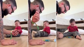 ਸੋਸ਼ਲ ਮੀਡੀਆ 'ਤੇ ਛਾਇਆ ਪਿਓ-ਪੁੱਤਰ ਦਾ ਇਮੋਸ਼ਨਲ Video, ਨਹੀਂ ਰੋਕ ਪਾਓਗੇ ਹੰਝੂ!