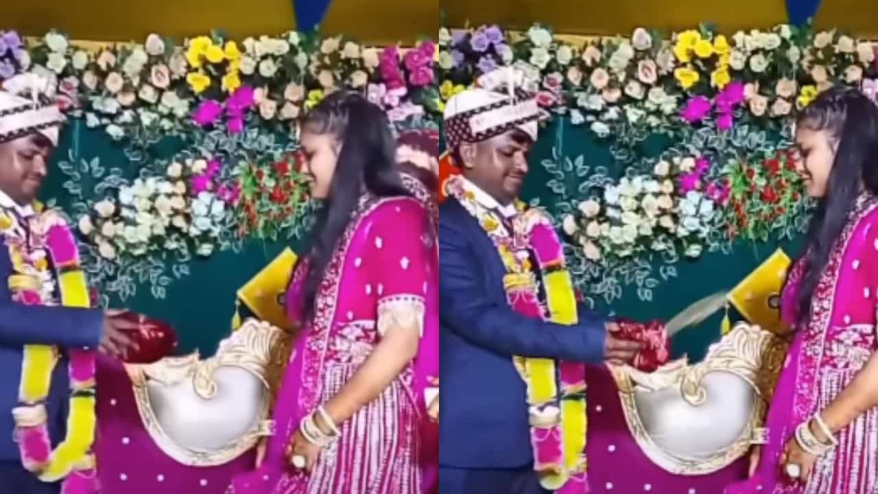 Viral Video: ਜੀਜੇ ਦਾ ਗਿਫ਼ਟ ਦੇਖ ਕੰਬ ਗਈ ਸਾਲੀ ਦੀ ਰੂਹ, ਡਰ ਨਾਲ ਸਟੇਜ਼ ਤੇ ਹੀ ਹੋਈ ਧੜਾਮ; ਲੋਕ ਬੋਲੇ- ਕੀ ਹੀ ਤੋਹਫ਼ਾ ਦਿੱਤਾ ਹੈ