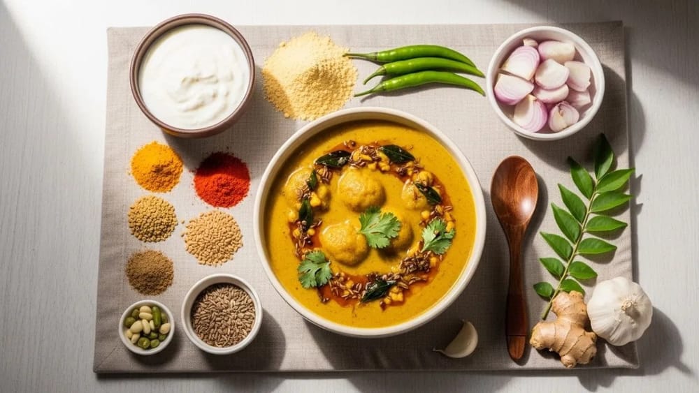 ਮਹਾਰਾਸ਼ਟਰ ਵਿੱਚ ਕਰੀ ਵਿੱਚ ਕੋਕੁਮ ਮਿਲਾਇਆ ਜਾਂਦਾ ਹੈ, ਜਿਸ ਨਾਲ ਉਹਨਾਂ ਨੂੰ ਇੱਕ ਵਿਲੱਖਣ ਸੁਆਦ ਮਿਲਦਾ ਹੈ। ਪਰ ਬਹੁਤ ਸਾਰੇ ਲੋਕ ਇਹ ਜਾਣਨ ਲਈ ਉਤਸੁਕ ਹਨ ਕਿ ਇਹ ਪ੍ਰਸਿੱਧ ਪਕਵਾਨ ਕਿੱਥੋਂ ਆਇਆ ਸੀ ਅਤੇ ਇਸਨੂੰ ਸਭਤੋਂ ਪਹਿਲਾਂ ਕਿਵੇਂ ਤਿਆਰ ਕੀਤਾ ਗਿਆ ਸੀ। ਇੱਕ ਸਮੇਂ ਮੁੱਖ ਭੋਜਨ, ਕੜ੍ਹੀ ਹੁਣ ਲਗਭਗ ਹਰ ਘਰ ਵਿੱਚ ਇੱਕ ਪਸੰਦੀਦਾ ਬਣ ਗਿਆ ਹੈ।( Credits: AI Generated )