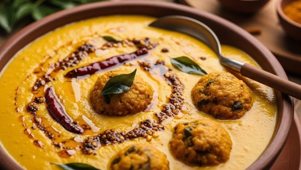 ਕਿਹਾ ਜਾਂਦਾ ਹੈ ਕਿ ਪ੍ਰਾਚੀਨ ਆਯੁਰਵੈਦਿਕ ਗ੍ਰੰਥ "ਚਰਕ ਸੰਹਿਤਾ" ਵਿੱਚ ਛਾਛ (ਤਕਰਾ) ਦੇ ਚਿਕਿਤਸਕ ਗੁਣਾਂ ਅਤੇ ਇਸਨੂੰ ਪਕਾਉਣ ਦੇ ਫਾਇਦਿਆਂ ਦਾ ਜ਼ਿਕਰ ਹੈ। ਅੱਜ, ਕੜ੍ਹੀ ਸਿਰਫ਼ ਇੱਕ ਪਕਵਾਨ ਨਹੀਂ ਸਗੋਂ ਭਾਰਤੀ ਭੋਜਨ ਸੱਭਿਆਚਾਰ ਦਾ ਇੱਕ ਮਹੱਤਵਪੂਰਨ ਹਿੱਸਾ ਬਣ ਗਈ ਹੈ। (ਨੋਟ: ਇੱਥੇ ਦਿੱਤੀ ਗਈ ਜਾਣਕਾਰੀ ਜਨਤਕ ਖੇਤਰ ਤੋਂ ਲਈ ਗਈ ਹੈ ਅਤੇ ਸਿਰਫ਼ ਤੁਹਾਡੀ ਜਾਣਕਾਰੀ ਲਈ ਹੈ।) ( Credits: AI Generated )