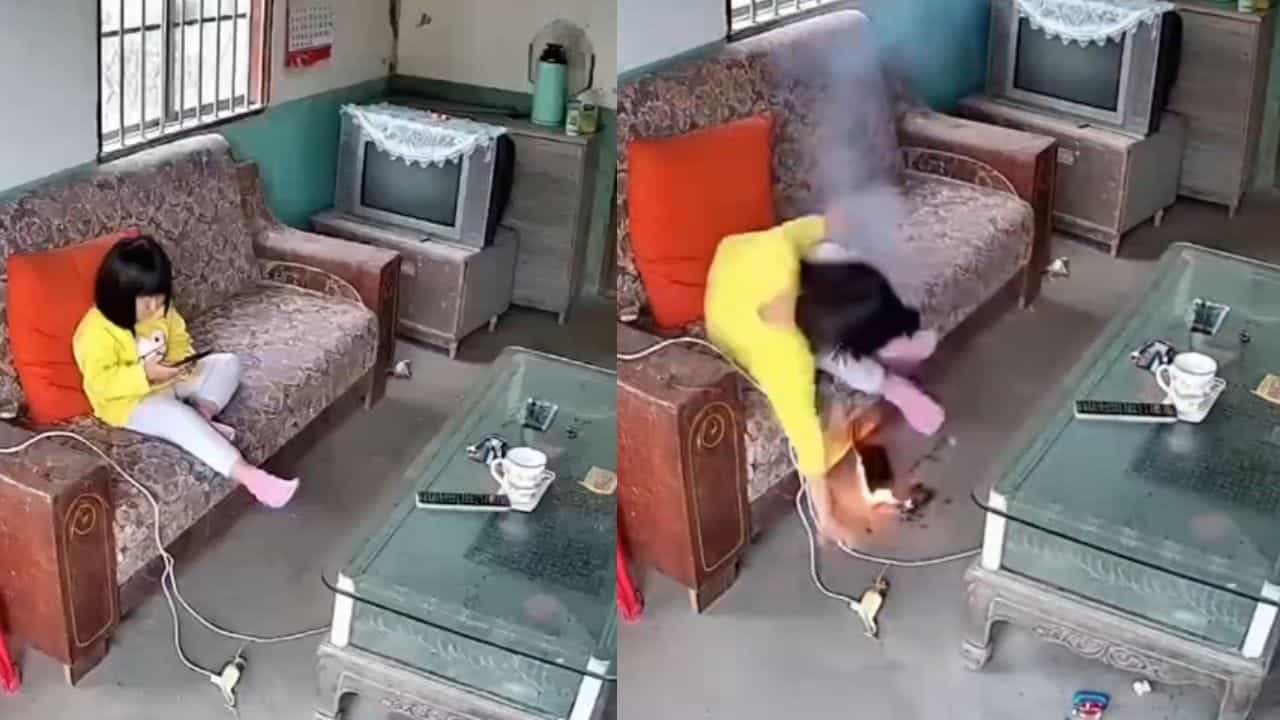 Viral Video: ਮੋਬਾਈਲ ਤੇ ਗੇਮ ਖੇਡ ਰਹੀ ਸੀ ਕੁੜੀ, ਹੋਇਆ ਜ਼ੋਰਦਾਰ ਧਮਾਕਾ, ਮਸਾ ਬਚੀ ਜਾਨ