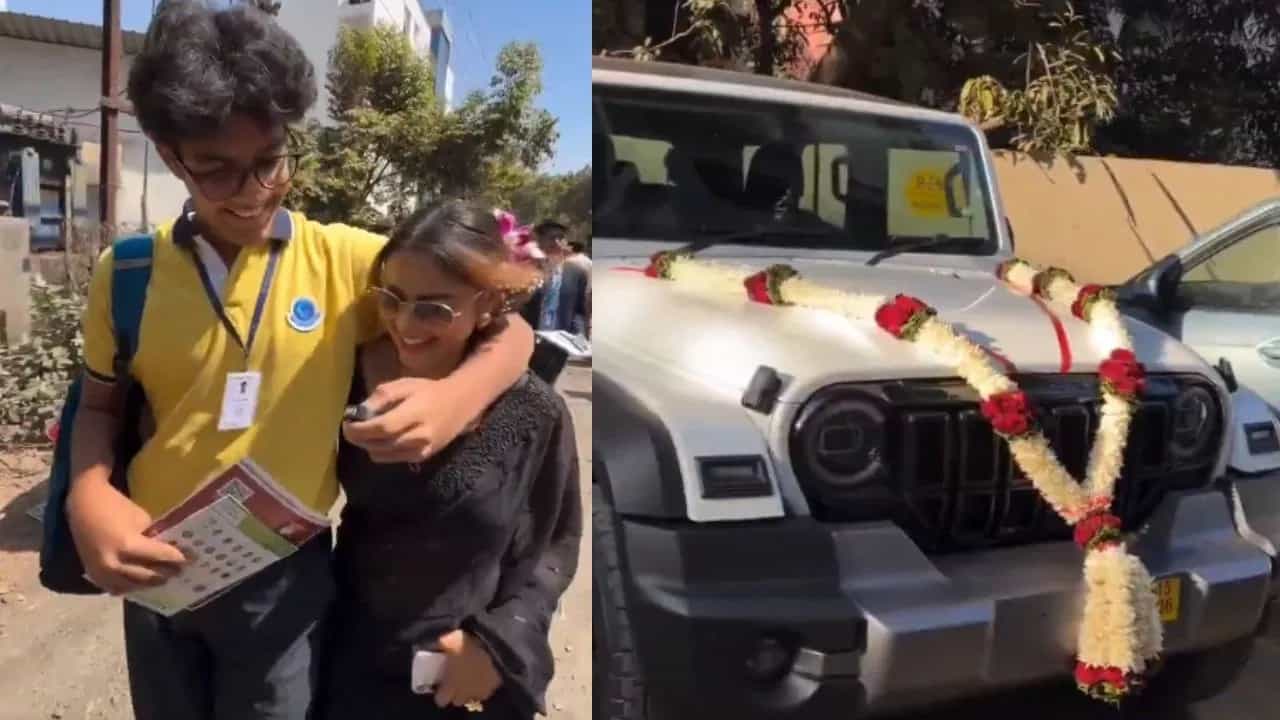 Viral Video: 10ਵੀਂ ਦੀ ਪ੍ਰੀਖਿਆ ਤੋਂ ਬਾਅਦ ਪੁੱਤਰ ਨੂੰ ਗਿਫਟ ਚ ਮਿਲੀ ਮਹਿੰਦਰਾ ਥਾਰ, ਦੇਖਦੇ ਹੀ ਭੜਕੇ ਲੋਕ