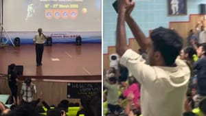 Video: ਪੁਣੇ ਦੇ ਪ੍ਰੋਫੈਸਰ ਨੇ 'ਮਹਿਬੂਬਾ ਓ ਮਹਿਬੂਬਾ'ਗਾਣਾ ਗਾ ਕੇ ਬੰਨ੍ਹਿਆ ਸਮਾਂ Video: ਪੁਣੇ ਦੇ ਪ੍ਰੋਫੈਸਰ ਨੇ 'ਮਹਿਬੂਬਾ ਓ ਮਹਿਬੂਬਾ'ਗਾਣਾ ਗਾ ਕੇ ਬੰਨ੍ਹਿਆ ਸਮਾਂ