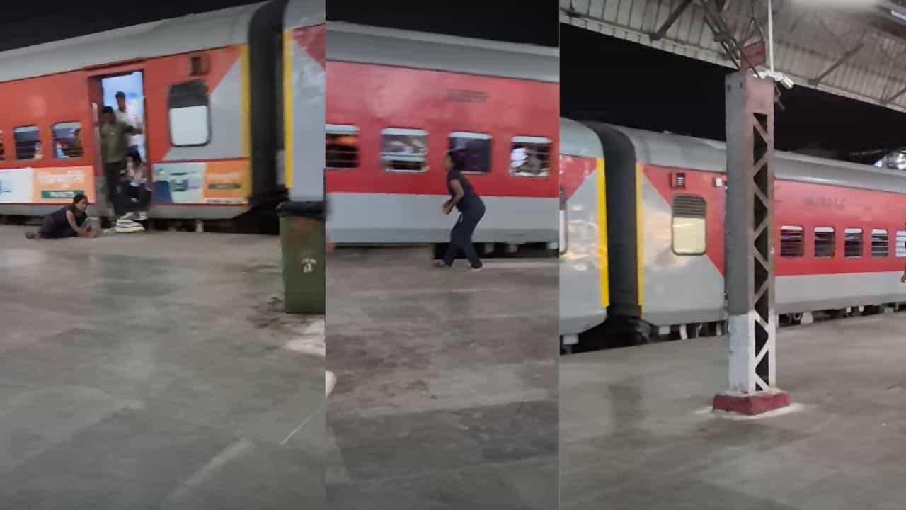Viral Video: 2-2 ਵਾਰ ਚਲਦੀ ਟ੍ਰੇਨ ਤੋਂ ਡਿੱਗੀ ਔਰਤ, ਦਰਸ਼ਕਾਂ ਨੇ ਕੈਮਰੇ ਚ ਕੈਦ ਕੀਤਾ ਇਹ ਖ਼ਤਰਨਾਕ ਵੀਡੀਓ