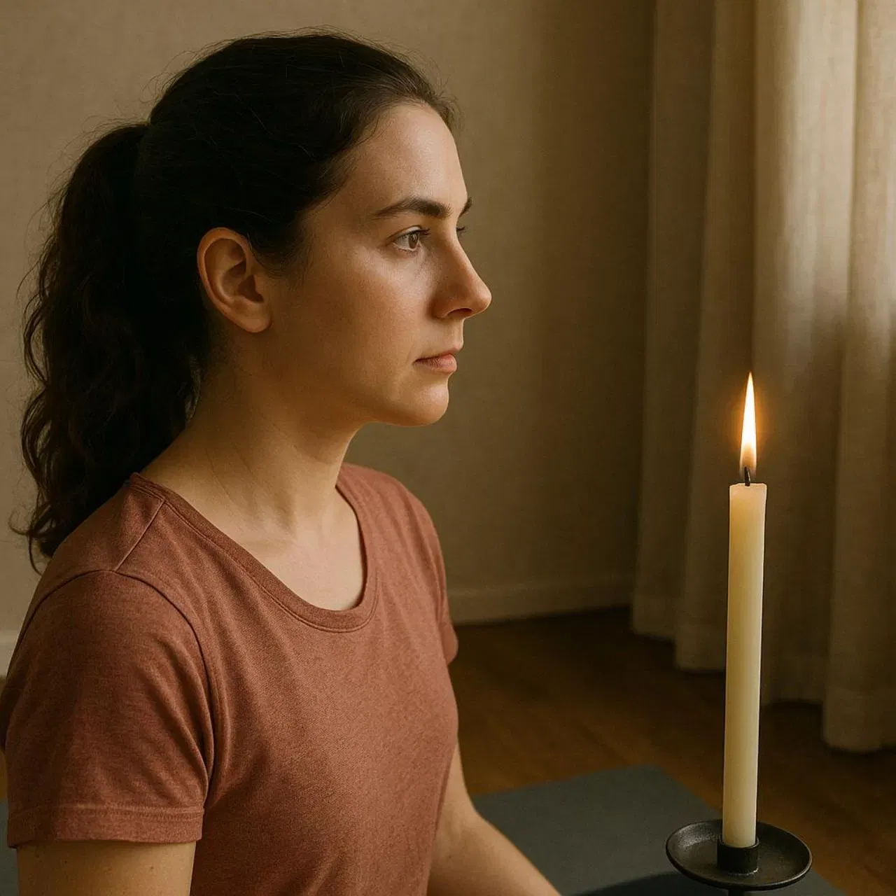 ਇਸ ਵਿੱਚ, ਤੁਹਾਨੂੰ ਬਿਨਾਂ ਝਪਕਦੇ ਇੱਕ ਵਸਤੂ (ਜਿਵੇਂ ਕਿ ਦੀਵੇ ਦੀ ਲਾਟ) ਵੱਲ ਦੇਖਣਾ ਪੈਂਦਾ ਹੈ। ਇਹ ਫੋਕਸ ਵਧਾਉਣ ਲਈ ਸਭ ਤੋਂ ਜਿਆਦਾ ਅਸਰਦਾਰ ਯੋਗ ਆਸਣਾ ਵਿੱਚੋਂ ਇੱਕ ਹੈ। ਇਹ ਅੱਖਾਂ ਅਤੇ ਮਨ ਦੋਵਾਂ ਨੂੰ ਮਜ਼ਬੂਤ ਬਣਾਉਂਦਾ ਹੈ ਅਤੇ ਧਿਆਨ ਕੇਂਦਰਿਤ ਕਰਨ ਦੀ ਸਮਰੱਥਾ ਨੂੰ ਵਧਾਉਂਦਾ ਹੈ।