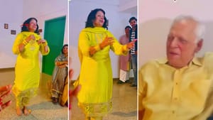 65 ਸਾਲ ਦੀ ਪਤਨੀ ਨੇ ਕੀਤਾ ਅਜਿਹਾ ਡਾਂਸ, ਦੇਖ ਕੇ ਸ਼ਰਮਾ ਗਏ 73 ਸਾਲ ਦੇ ਪਤੀ