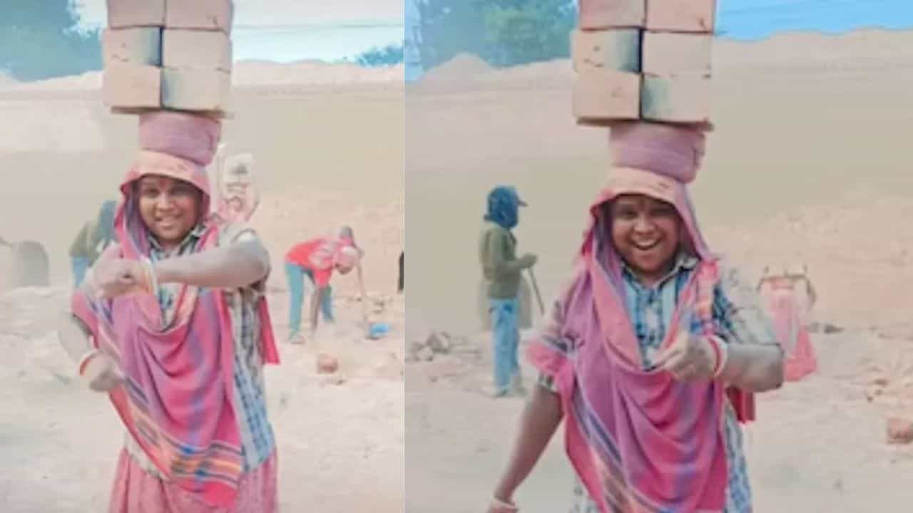 Viral Video: ਸਿਰ ਤੇ ਇੱਟਾਂ ਰੱਖ ਕੇ ਮਹਿਲਾ ਨੇ ਕੀਤਾ ਜ਼ਬਰਦਸਤ ਡਾਂਸ, ਫਾਲਗੁਨੀ ਪਾਠਕ ਦੇ ਗਾਣੇ ਤੇ ਸੈੱਟ ਕੀਤਾ ਟ੍ਰੈਂਡ