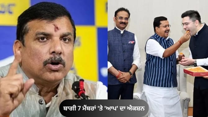 ਬਾਗੀ 7 ਮੈਂਬਰਾਂ 'ਤੇ ਆਪ ਨੇ ਮੈਂਬਰਸ਼ਿਪ ਰੱਦ ਕਰਨ ਲਈ ਸਭਾਪਤੀ ਨੂੰ ਭੇਜੀ ਸ਼ਿਕਾਇਤ