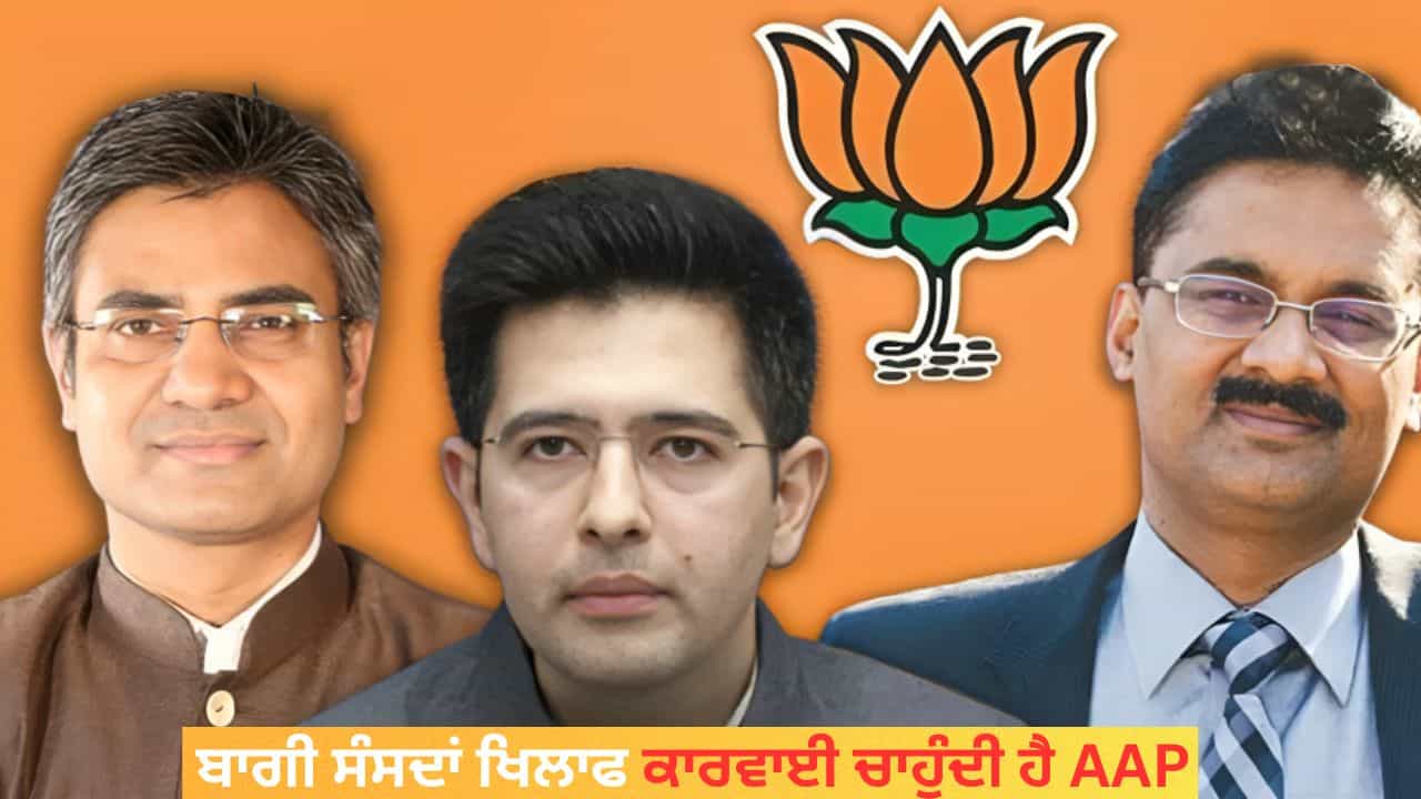 BJP ਚ ਸ਼ਾਮਲ ਹੋਏ ਸੰਸਦਾਂ ਖਿਲਾਫ ਕਾਰਵਾਈ ਚਾਹੁੰਦੀ ਹੈ AAP, ਕੀ ਐਲਾਨਿਆ ਜਾ ਸਕਦਾ ਹੈ ਅਯੋਗ?