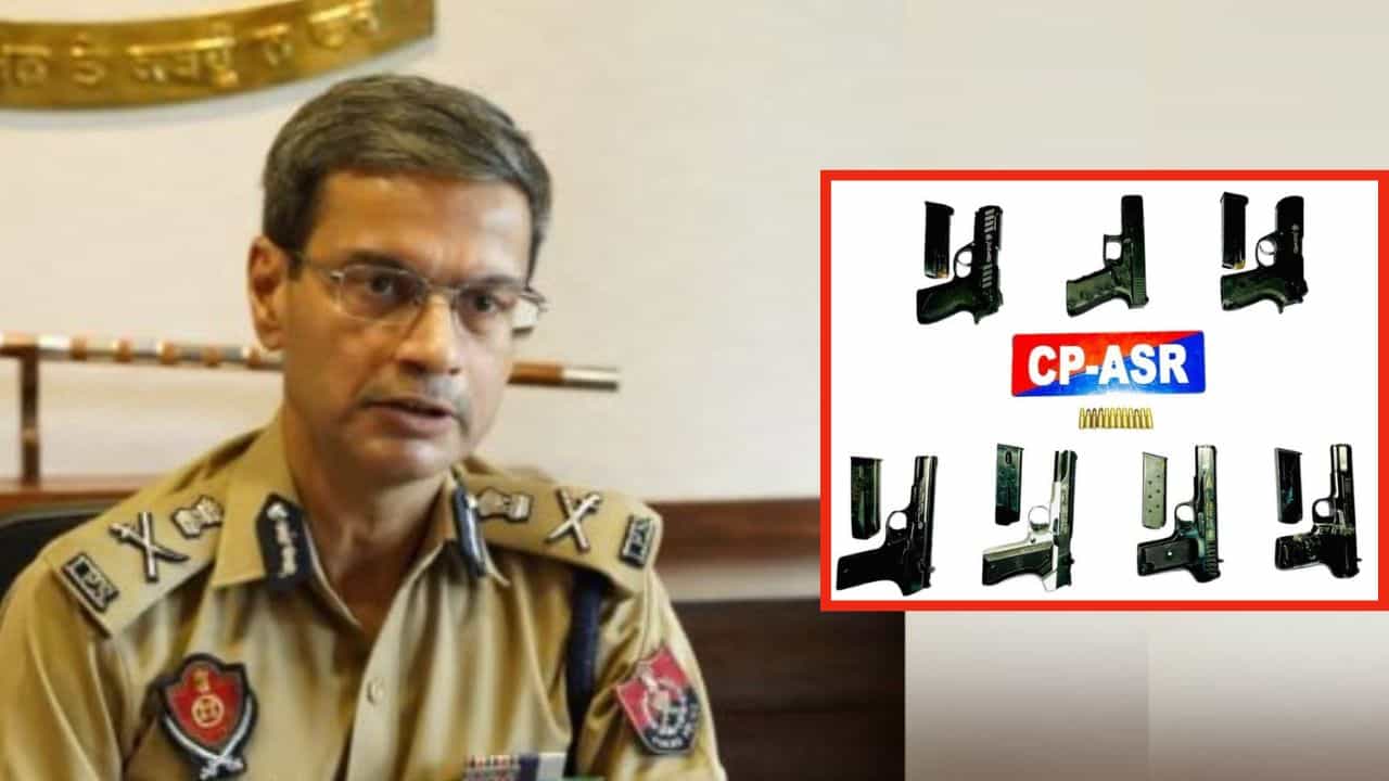 ਅੰਮ੍ਰਿਤਸਰ ਚ ਅੰਤਰਰਾਸ਼ਟਰੀ ਹਥਿਆਰ ਤਸਕਰੀ ਨੈੱਟਵਰਕ ਦਾ ਪਰਦਾਫਾਸ਼: ਇੱਕ ਨਾਬਾਲਗ ਸਮੇਤ 4 ਗ੍ਰਿਫ਼ਤਾਰ, ਅਟਾਰੀ ਭੇਜੇ ਗਏ ਹਥਿਆਰ