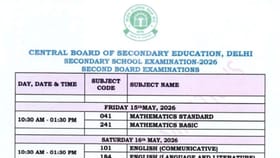 CBSE 10ਵੀਂ ਦੀ ਦੂਜੀ ਬੋਰਡ ਪ੍ਰੀਖਿਆ ਦੀ ਡੇਟਸ਼ੀਟ ਜਾਰੀ, ਜਾਣੋ ਪੂਰਾ ਸ਼ਡਿਊਲ...