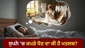 ਸੁਪਨੇ ਵਿੱਚ ਕੱਪੜੇ ਧੋਣ ਦਾ ਕੀ ਹੈ ਮਤਲਬ? ਜਾਣੋ ਆਵੇਗੀ ਮੁਸੀਬਤ ਜਾਂ ਖੁਸ਼ਖਬਰੀ