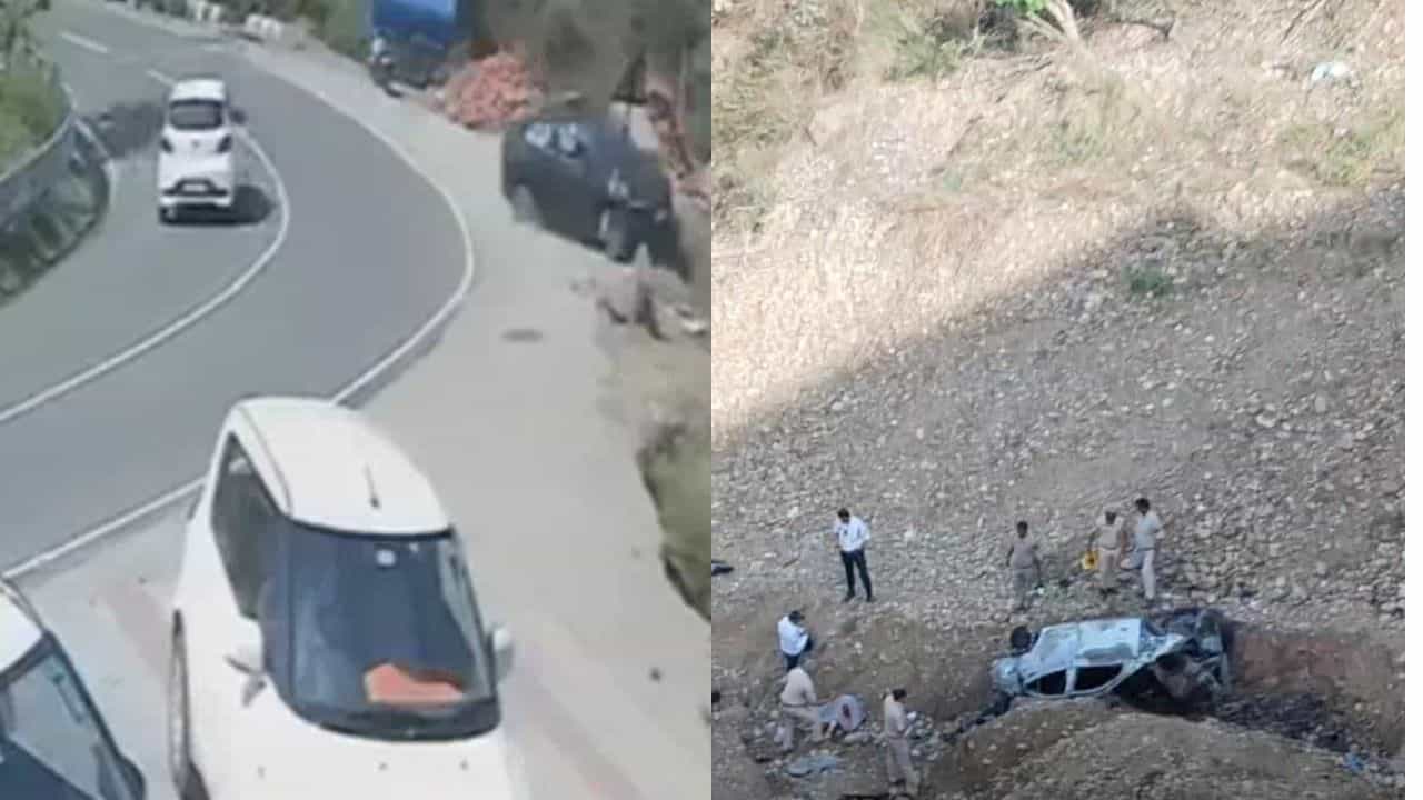 ਊਨਾ ਚ ਖੱਡ ਵਿੱਚ ਡਿੱਗੀ ਕਾਰ ਚ ਲੱਗੀ ਅੱਗ, ਲੁਧਿਆਣਾ ਦੇ 2 ਸ਼ਰਧਾਲੂਆਂ ਦੀ ਮੌਤ