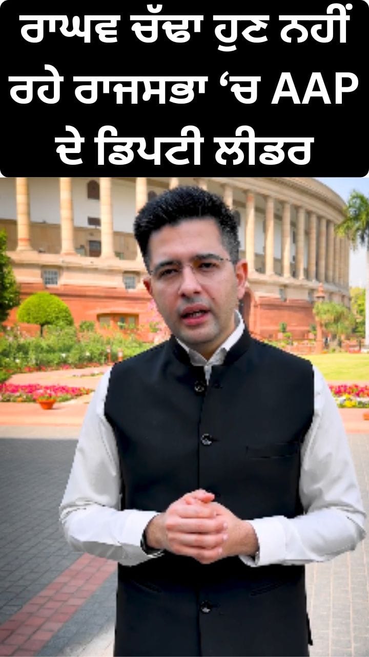 ਰਾਘਵ ਚੱਢਾ ਨੂੰ ਲੈ ਕੇ ਰਾਜ ਸਭਾ ਵਿੱਚ 'AAP' ਨੇ ਵੱਡਾ ਕੀਤਾ ਫੇਰਬਦਲ
