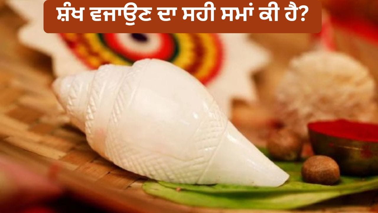 Sahi Shell Benefits of Conch Shell: ਸ਼ੰਖ ਵਜਾਉਣ ਦਾ ਸਹੀ ਸਮਾਂ ਕੀ ਹੈ? ਭੁੱਲ ਕੇ ਵੀ ਨਾ ...