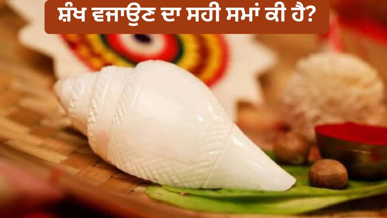 Benefits of Conch Shell: ਸ਼ੰਖ ਵਜਾਉਣ ਦਾ ਸਹੀ ਸਮਾਂ ਕੀ ਹੈ? ਭੁੱਲ ਕੇ ਵੀ ਨਾ ਕਰੋ ਇਹ ਗਲਤੀਆਂ!