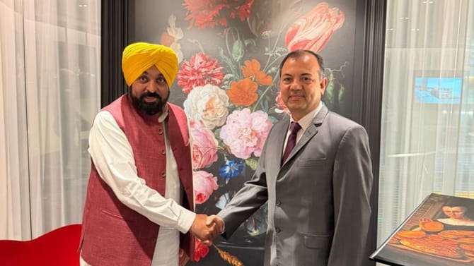 ਨੀਦਰਲੈਂਡ ਦੇ ਦੌਰੇ 'ਤੇ ਸੀਐਮ ਮਾਨ, ਕੰਪਨੀਆਂ ਦੇ ਨੁਮਾਇੰਦਿਆਂ ਨਾਲ ਕਰਨਗੇ ਬੈਠਕਾਂ