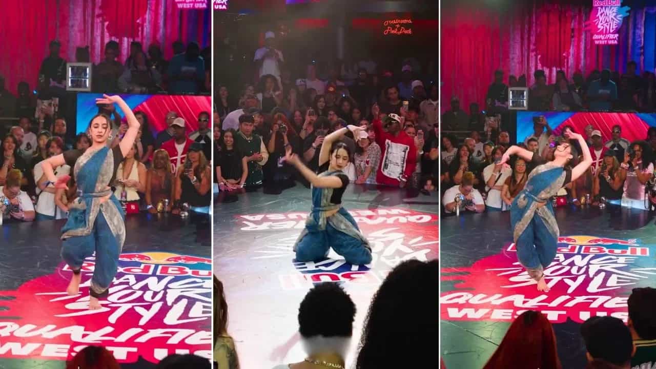 Dance Viral Video: ਸਾੜੀ ਵਿੱਚ ਹਿੱਪ-ਹੌਪ ਦਾ ਫਿਊਜ਼ਨ ਨਹੀਂ ਦੇਖਿਆ ਹੋਵੇਗਾ ਕਦੇਂ! ਦੇਸੀ ਕੁੜੀ ਦੇ ਠੁਮਕਿਆਂ ਨੇ ਲਗਾਈ ਅੱਗ