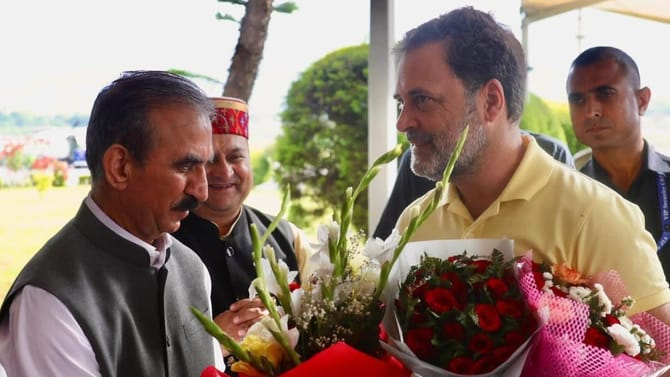 ਕਾਂਗੜਾ ਪਹੁੰਚੇ ਰਾਹੁਲ, ਪੰਜਾਬ ਦੇ ਜ਼ਿਲ੍ਹਾ ਪ੍ਰਧਾਨਾਂ ਨੂੰ ਦੇਣਗੇ ਟ੍ਰੇਨਿੰਗ