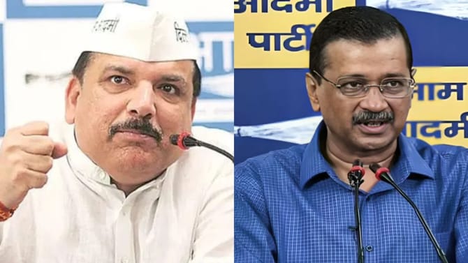 BJP ਦਾ ਪੰਜਾਬ ਨਾਲ ਧੱਕਾ, ਮੁਆਫ਼ ਨਹੀਂ ਕਰਨਗੇ ਲੋਕ: ਕੇਜਰੀਵਾਲ ਤੇ ਸੰਜੇ ਸਿੰਘ