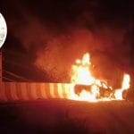 ਟਰੈਕਟਰ ਟਰਾਲੀ ਤੇ ਕਾਰ ਵਿਚਾਲੇ ਟੱਕਰ, ਅੱਗ ਦਾ ਗੋਲਾ ਬਣੀ ਗੱਡੀ; ਬਰਨਾਲਾ-ਬਠਿੰਡਾ NHAI ‘ਤੇ ਵਾਪਰਿਆ ਹਾਦਸਾ