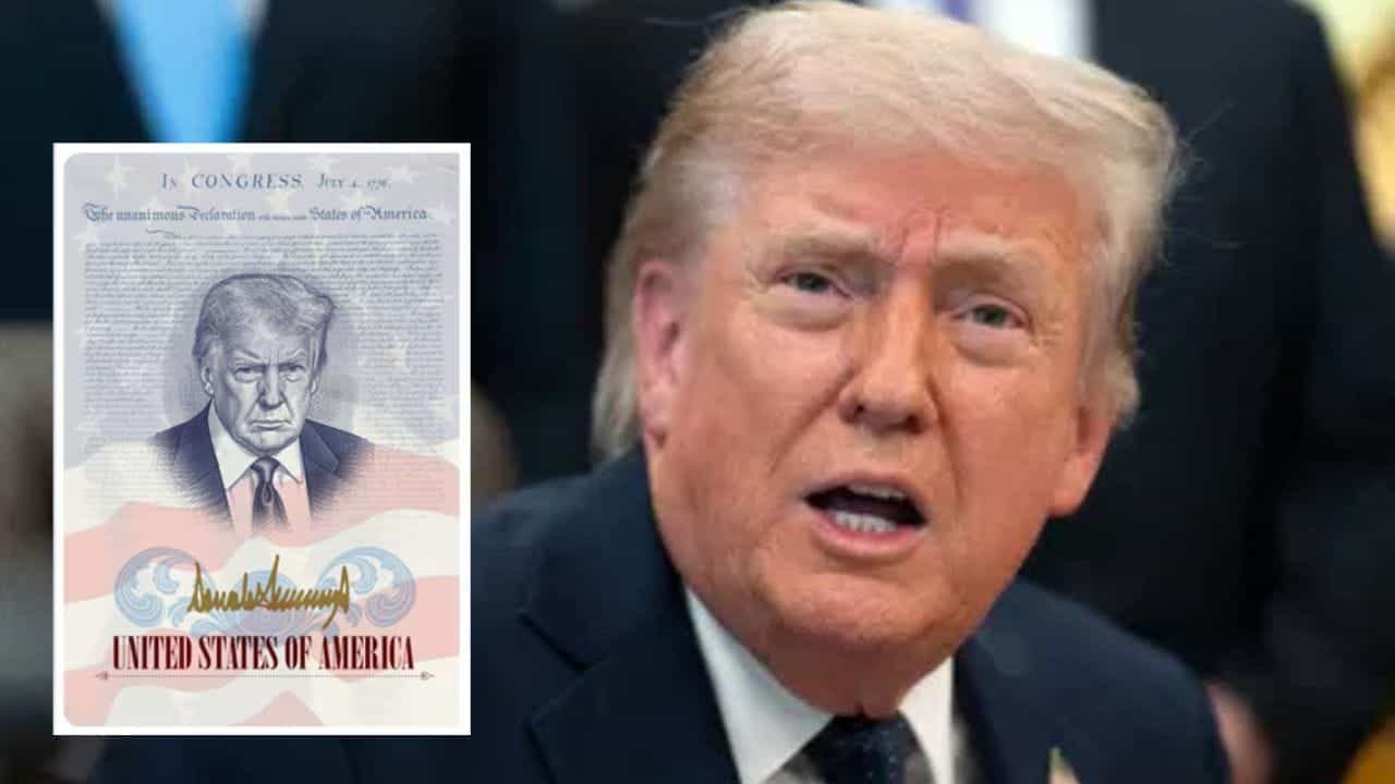 ਸਿੱਕਿਆਂ ਤੋਂ ਬਾਅਦ ਪਾਸਪੋਰਟ ਤੇ ਟਰੰਪ ਦੀ ਫੋਟੋ, ਖਾਸ ਤਰੀਕੇ ਨਾਲ 250ਵੀਂ ਵਰ੍ਹੇਗੰਢ ਮਨਾ ਰਿਹਾ ਹੈ ਅਮਰੀਕਾ