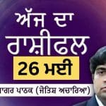 Aaj Da Rashifal: ਕਰੀਅਰ ‘ਚ ਮਹੱਤਵਪੂਰਨ ਸਫਲਤਾ ਮਿਲੇਗੀ, ਜੋਤਿਸ਼ ਅਚਾਰਿਆ ਆਨੰਦ ਸਾਗਰ ਪਾਠਕ ਤੋਂ ਜਾਣੋ ਅੱਜ ਦਾ ਰਾਸ਼ੀਫਲ
