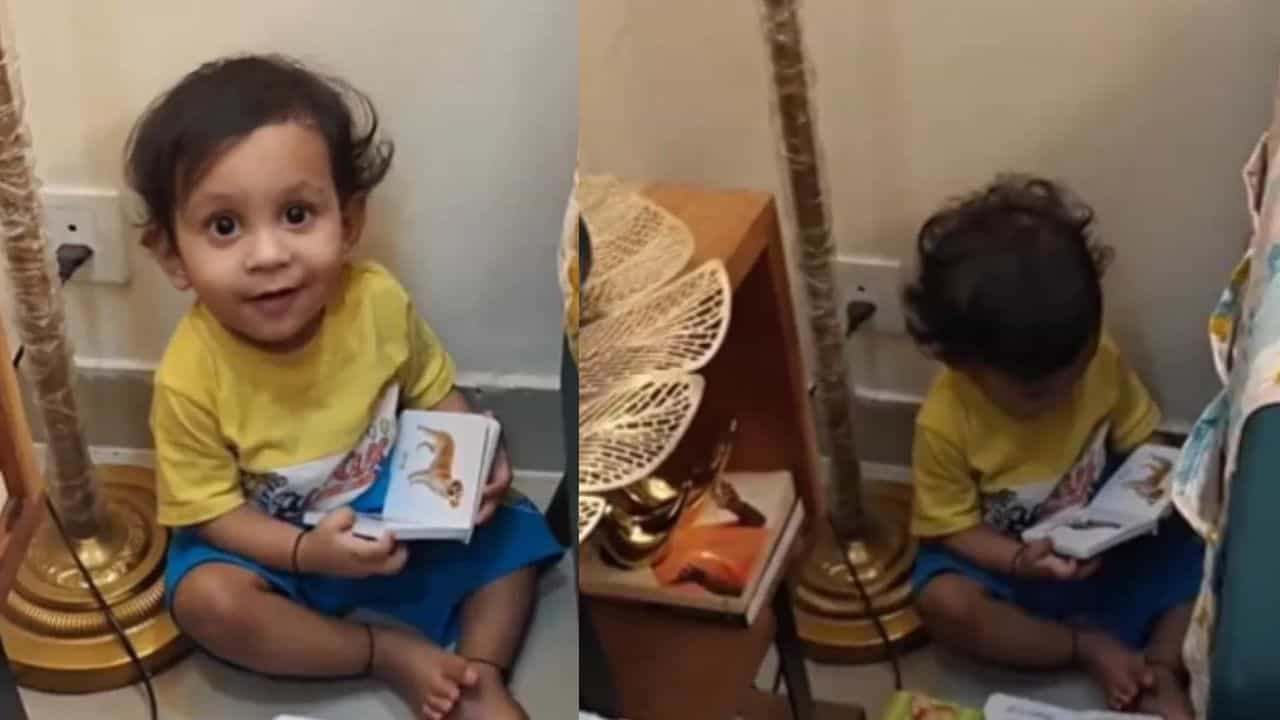 Viral Child Video: ਕਾਰਟੂਨ ਛੱਡ ਕਿਤਾਬਾਂ ਚ ਖੋਇਆ ਛੋਟਾ ਬੱਚਾ, ਵੀਡੀਓ ਨੇ ਜਿੱਤਿਆ ਦਿਲ