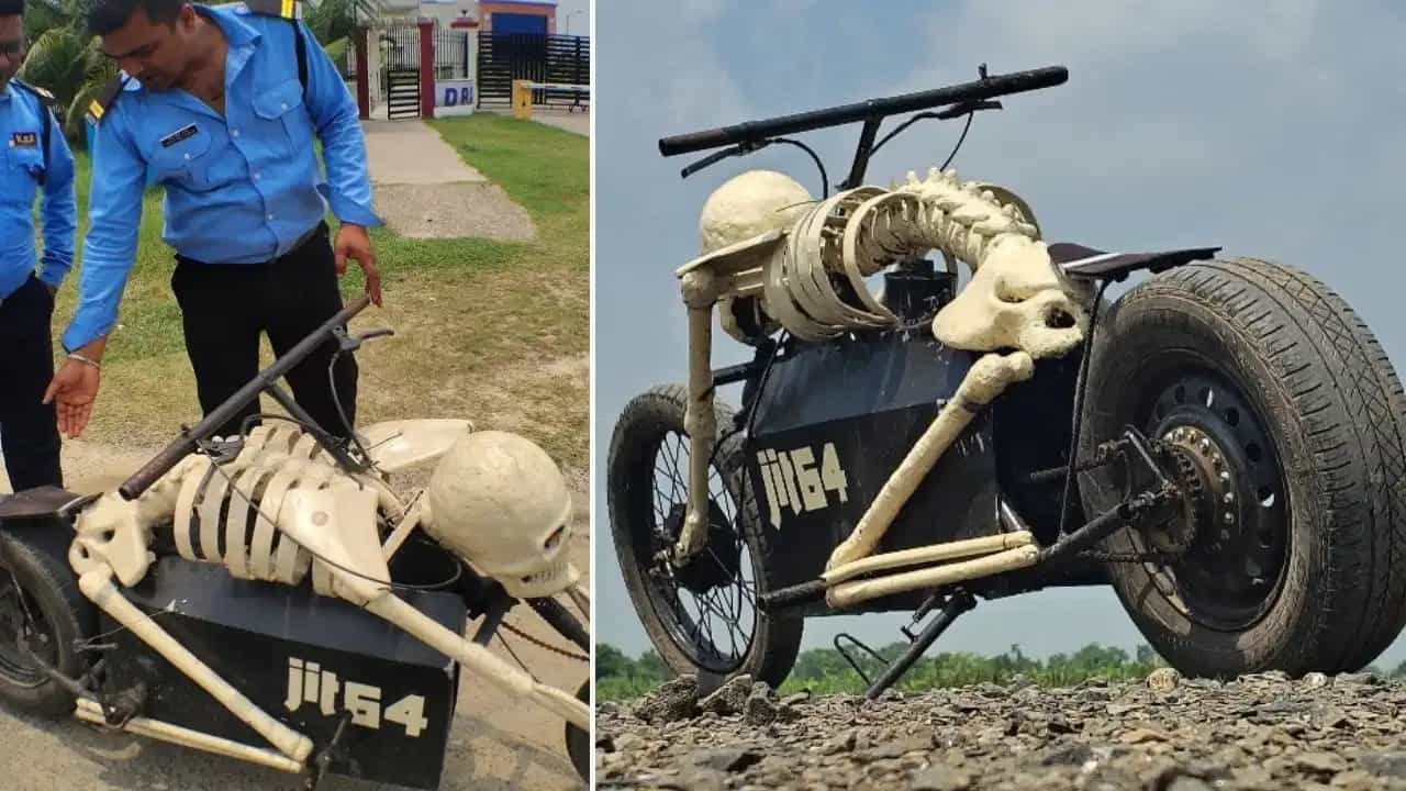 Viral Video:ਯਮਰਾਜ ਦਾ ਜਵਾਈ! ਬੰਦੇ ਨੇ ਕਬਾੜ ਨਾਲ ਬਣਾ ਦਿੱਤੀ ਅਜਿਹੀ ਭੂਤੀਆ ਬਾਈਕ, ਲੋਕ ਬੋਲੇ - ਕਤਈ ਜ਼ਹਿਰ Viral Video:ਯਮਰਾਜ ਦਾ ਜਵਾਈ! ਬੰਦੇ ਨੇ ਕਬਾੜ ਨਾਲ ਬਣਾ ਦਿੱਤੀ ਅਜਿਹੀ ਭੂਤੀਆ ਬਾਈਕ, ਲੋਕ ਬੋਲੇ - ਕਤਈ ਜ਼ਹਿਰ