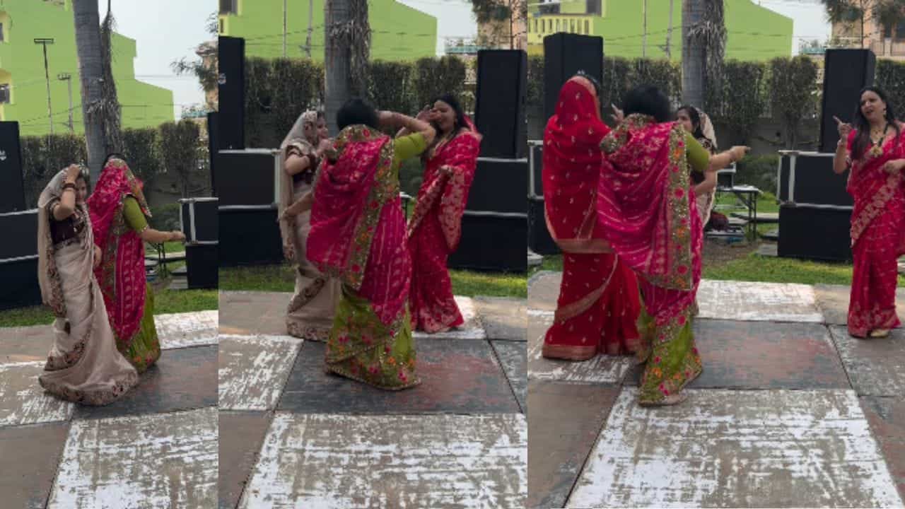 Viral Video: ਸਪਨਾ ਚੌਧਰੀ ਦੇ ਗੀਤ ਤੇ ਪਿੰਡ ਦੀਆਂ ਔਰਤਾਂ ਦਾ ਧਮਾਕੇਦਾਰ ਦੇਸੀ ਡਾਂਸ ਵਾਇਰਲ