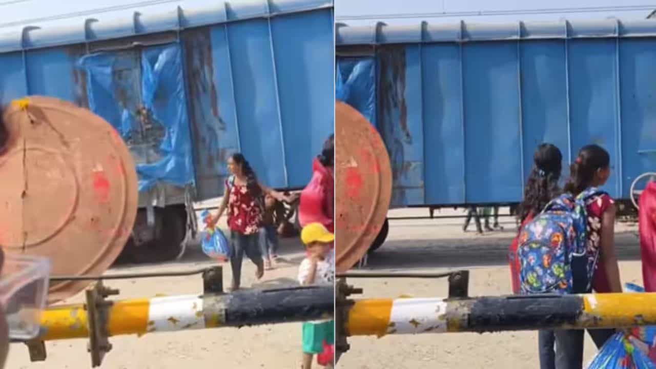Viral Video: ਕੁਝ ਸਕਿੰਟਾਂ ਦੀ ਜਲਦਬਾਜ਼ੀ ਪਈ ਭਾਰੀ, ਚੱਲਦੀ ਟ੍ਰੇਨ ਦੇ ਹੇਠਾਂ ਤੋਂ ਨਿਕਲੇ ਲੋਕ Viral Video: ਕੁਝ ਸਕਿੰਟਾਂ ਦੀ ਜਲਦਬਾਜ਼ੀ ਪਈ ਭਾਰੀ, ਚੱਲਦੀ ਟ੍ਰੇਨ ਦੇ ਹੇਠਾਂ ਤੋਂ ਨਿਕਲੇ ਲੋਕ