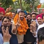 ਹਸਨਪ੍ਰੀਤ ਭਾਰਦਵਾਜ ਬਣੇ ਬਰਨਾਲਾ ਨਗਰ ਨਿਗਮ ਦੇ ਪਹਿਲੇ ਮੇਅਰ, ਚੀਮਾ ਅਤੇ ਮੀਤ ਹੇਅਰ ਨੇ ਕੀਤੀ ਤਾਜਪੋਸ਼ੀ