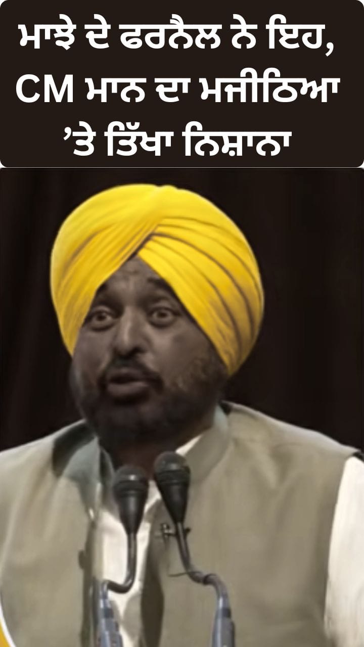 ਟਾਈਗਰ ਹੁਣ ਮੰਜੇ ਥੱਲੇ ਵੜ੍ਹਿਆ ਪਿਆ ਹੈ... CM ਮਾਨ ਦਾ ਬਿਕਰਮ ਮਜੀਠਿਆ ਤੇ ਨਿਸ਼ਾਨਾ