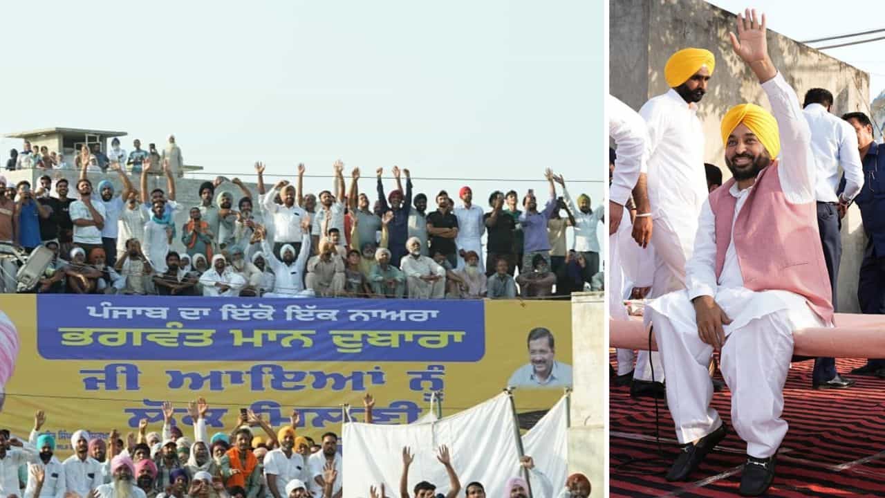 CM ਮਾਨ ਨੇ ਬਠਿੰਡਾ ਦੇ ਪਿੰਡ ਮੰਡੀ ਕਲਾਂ ਚ ਕੀਤੀ ਲੋਕ ਮਿਲਣੀ, ਲੋਕਾਂ ਨਾਲ ਕੀਤੀ ਗੱਲਬਾਤ; ਪੰਚਾਇਤ ਨੂੰ ਦਿੱਤਾ 50 ਲੱਖ ਦਾ ਚੈੱਕ