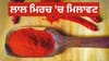 ਲਾਲ ਮਿਰਚ 'ਚ ਮਿਲਾਵਟ ਤਾਂ ਨਹੀਂ... ਇਨ੍ਹਾਂ 4 ਆਸਾਨ ਟੈਸਟਾਂ ਨਾਲ ਪਤਾ ਲਗਾਓ...