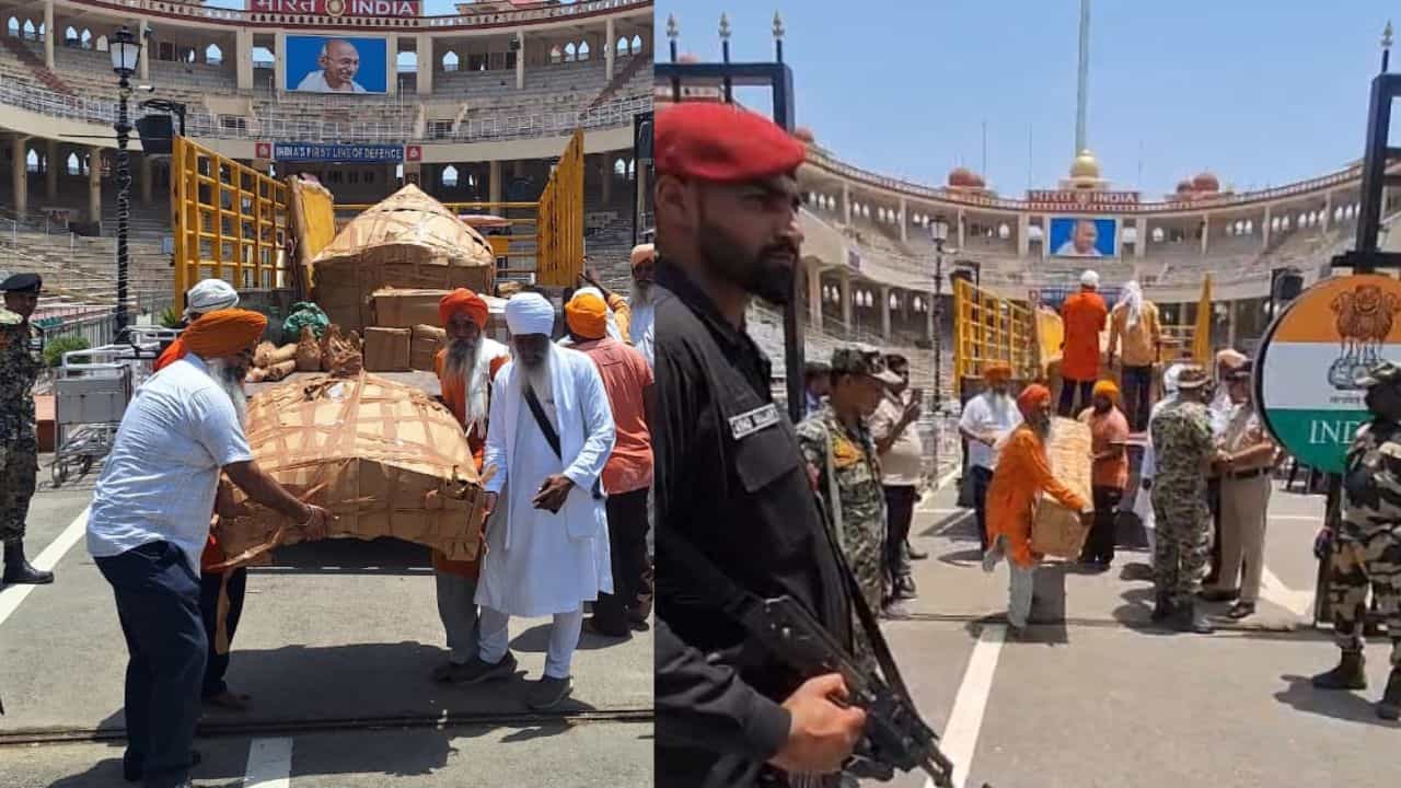 ਅਟਾਰੀ ਸਰਹੱਦ ਤੋਂ ਪਾਕਿਸਤਾਨ ਨੂੰ ਸੌਂਪੀ ਗਈ ਪਾਲਕੀ ਸਾਹਿਬ, ਨਨਕਾਣਾ ਸਾਹਿਬ ਹੋਵੇਗੀ ਸੁਸ਼ੋਭਿਤ ਅਟਾਰੀ ਸਰਹੱਦ ਤੋਂ ਪਾਕਿਸਤਾਨ ਨੂੰ ਸੌਂਪੀ ਗਈ ਪਾਲਕੀ ਸਾਹਿਬ, ਨਨਕਾਣਾ ਸਾਹਿਬ ਹੋਵੇਗੀ ਸੁਸ਼ੋਭਿਤ