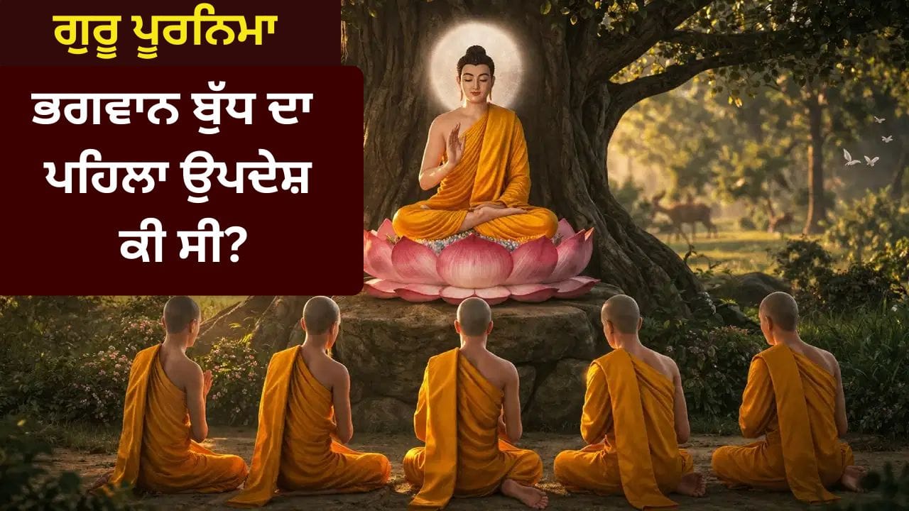 ਗੁਰੂ ਪੂਰਨਿਮਾ ਭਗਵਾਨ ਬੁੱਧ ਦਾ ਪਹਿਲਾ ਉਪਦੇਸ਼ ਕੀ ਸੀ?