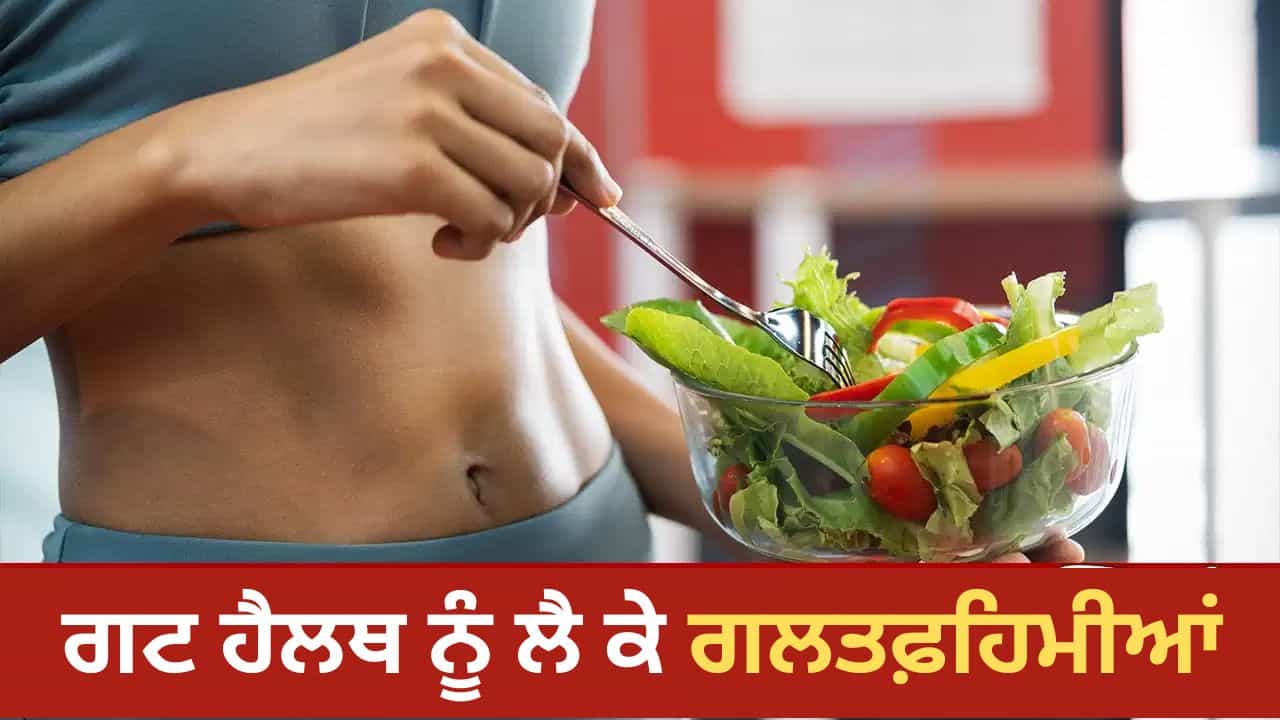 Gut Health Facts: ਕੀ ਹੁੰਦੀ ਹੈ ਗਟ ਹੈਲਥ? ਇਸ ਨਾਲ ਜੁੜੇ ਇਨ੍ਹਾਂ ਮਿਥਕਾਂ ਤੇ ਭਰੋਸਾ ਕਰਨਾ ਪੈ ਸਕਦਾ ਹੈ ਭਾਰੀ Gut Health Facts: ਕੀ ਹੁੰਦੀ ਹੈ ਗਟ ਹੈਲਥ? ਇਸ ਨਾਲ ਜੁੜੇ ਇਨ੍ਹਾਂ ਮਿਥਕਾਂ ਤੇ ਭਰੋਸਾ ਕਰਨਾ ਪੈ ਸਕਦਾ ਹੈ ਭਾਰੀ