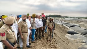 ਲੁਧਿਆਣਾ 'ਚ ਜੀਓ-ਟਿਊਬ ਤਕਨਾਲੋਜੀ ਰੋਕੇਗੀ ਹੜ੍ਹ, ਬਣਾਇਆ ਜਾ ਰਿਹਾ ਧੁੱਸੀ ਬੰਨ੍ਹ