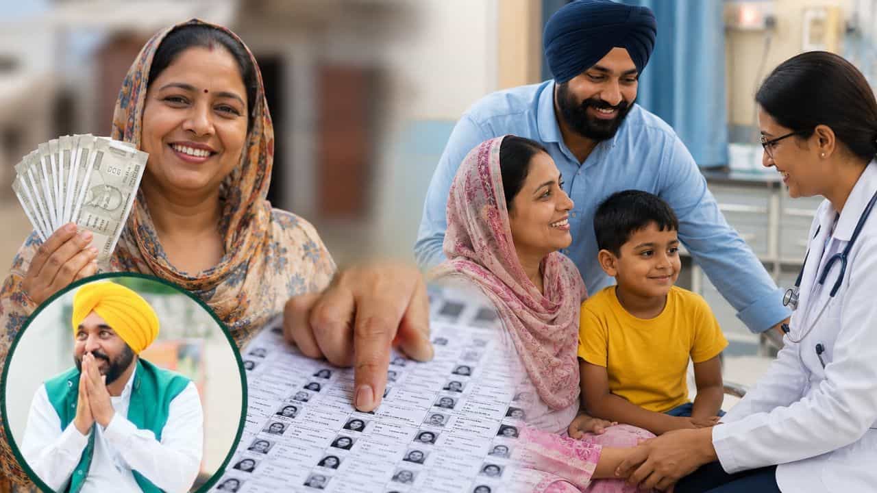 ਪੰਜਾਬ SIR: ₹1000 ਮਹੀਨਾ ਅਤੇ ₹10 ਲੱਖ ਤੱਕ ਦਾ ਮੁਫ਼ਤ ਇਲਾਜ, ਜੇਕਰ ਨਹੀਂ ਵੋਟਰ ਲਿਸਟ ਚ ਨਾਮ ਤਾਂ ਨਹੀਂ ਮਿਲੇਗਾ ਸਰਕਾਰੀ ਸਕੀਮਾਂ ਦਾ ਲਾਭ, ਜਾਣੋ ਪੂਰੀ ਪ੍ਰਕਿਰਿਆ ਪੰਜਾਬ SIR: ₹1000 ਮਹੀਨਾ ਅਤੇ ₹10 ਲੱਖ ਤੱਕ ਦਾ ਮੁਫ਼ਤ ਇਲਾਜ, ਜੇਕਰ ਨਹੀਂ ਵੋਟਰ ਲਿਸਟ ਚ ਨਾਮ ਤਾਂ ਨਹੀਂ ਮਿਲੇਗਾ ਸਰਕਾਰੀ ਸਕੀਮਾਂ ਦਾ ਲਾਭ, ਜਾਣੋ ਪੂਰੀ ਪ੍ਰਕਿਰਿਆ