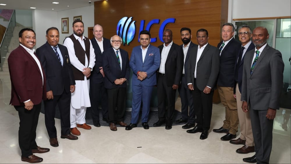 ਐਡਿਨਬਰਗ ਵਿੱਚ ਚੱਲ ਰਹੀ ICC ਦੀ ਸਾਲਾਨਾ ਮੀਟਿੰਗ ਖ਼ਤਮ ਹੋ ਗਈ ਹੈ। 8 ਜੁਲਾਈ ਤੋਂ 11 ਜੁਲਾਈ ਤੱਕ ਚੱਲੀ ਇਸ ਮੀਟਿੰਗ ਵਿੱਚ ICC ਨੇ ਕੁਝ ਵੱਡੇ ਫ਼ੈਸਲੇ ਲਏ ਹਨ, ਜੋ ਵਨਡੇ ਕ੍ਰਿਕਟ ਅਤੇ ਵਰਲਡ ਟੈਸਟ ਚੈਂਪੀਅਨਸ਼ਿਪ ਨਾਲ ਜੁੜੇ ਹੋਏ ਹਨ। (Photo: Getty Images)