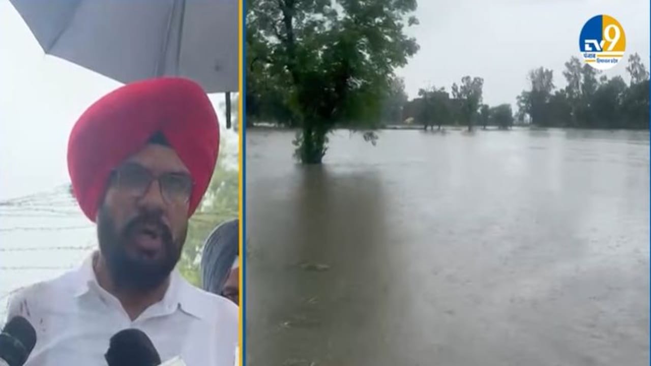 ਅਜਨਾਲਾ ਵਿੱਚ ਹੜ੍ਹ ਦਾ ਖ਼ਤਰਾ, ਜਾਇਜ਼ਾ ਲੈਣ ਪਹੁੰਚੇ ਕੁਲਦੀਪ ਧਾਲੀਵਾਲ
